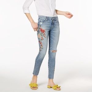 NWT Hudson Nico Embroidered Jeans